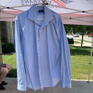 Esquire slim fit non iron pinstriped dress shirt